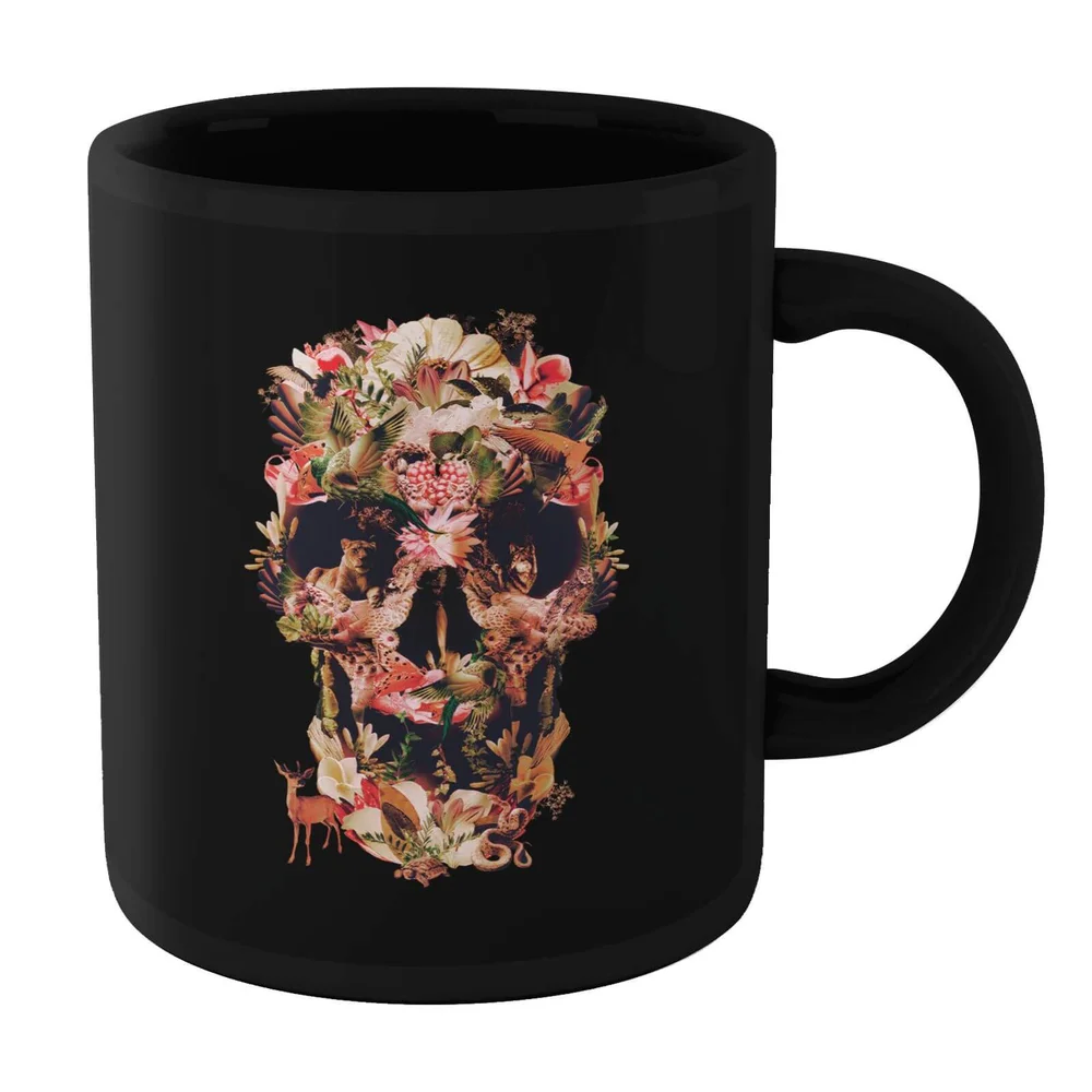 Ikiiki Jungle Skull Mug - Black Afbeelding 1