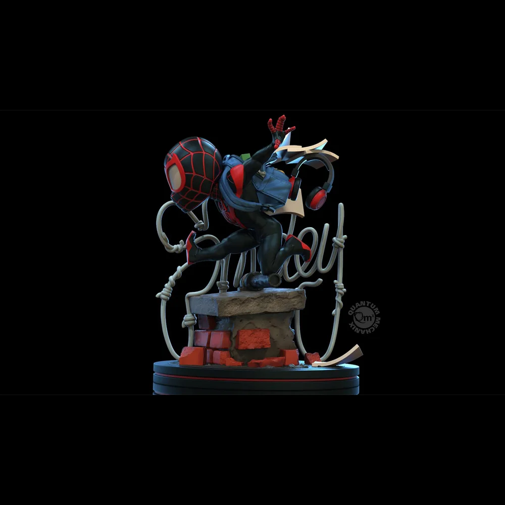 Quantum Mechanix Marvel Miles Morales Q-Fig Elite Diorama Afbeelding 1