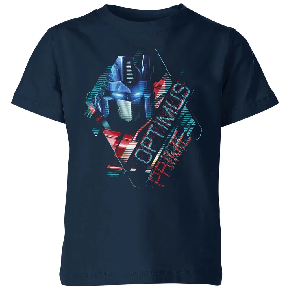 Transformers Optimus Prime Glitch Kids' T-Shirt - Blauw - 98/104 (3-4 jaar) Afbeelding 1