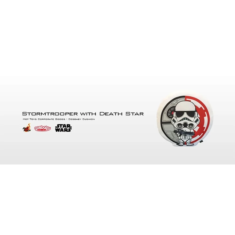 Hot Toys Cosbaby Star Wars Kussen - Stormtrooper met Death Star Afbeelding 1