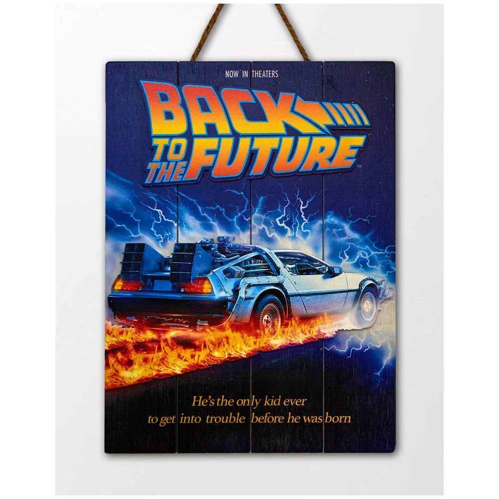 Doctor Collector Back to the Future WoodArts 3D Print Afbeelding 1