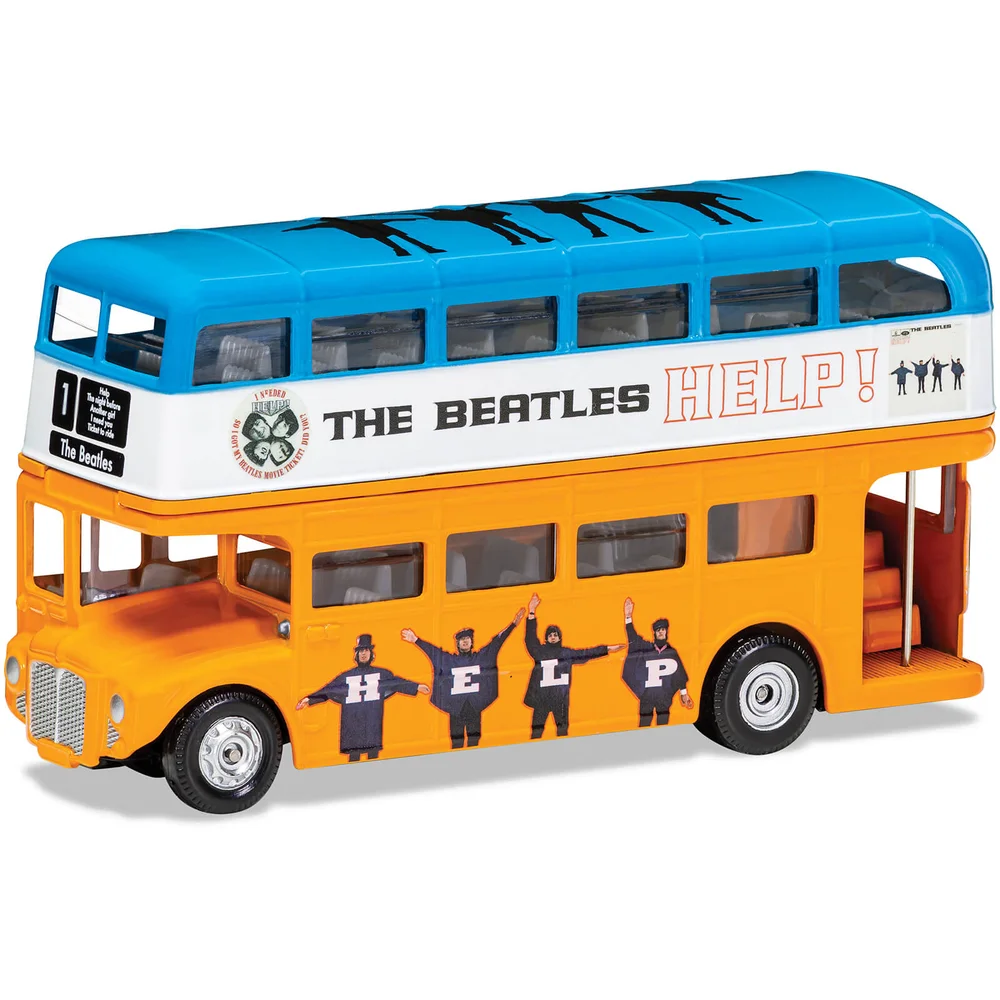 The Beatles London Bus Help! Model Set - Scale 1:64 Afbeelding 1