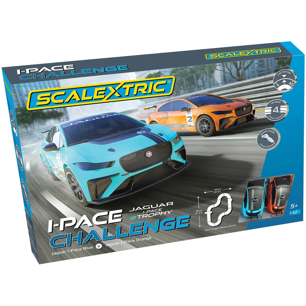 Scalextric I-Pace Challenge (2 x Jaguar I-Pace) Race Set Afbeelding 1