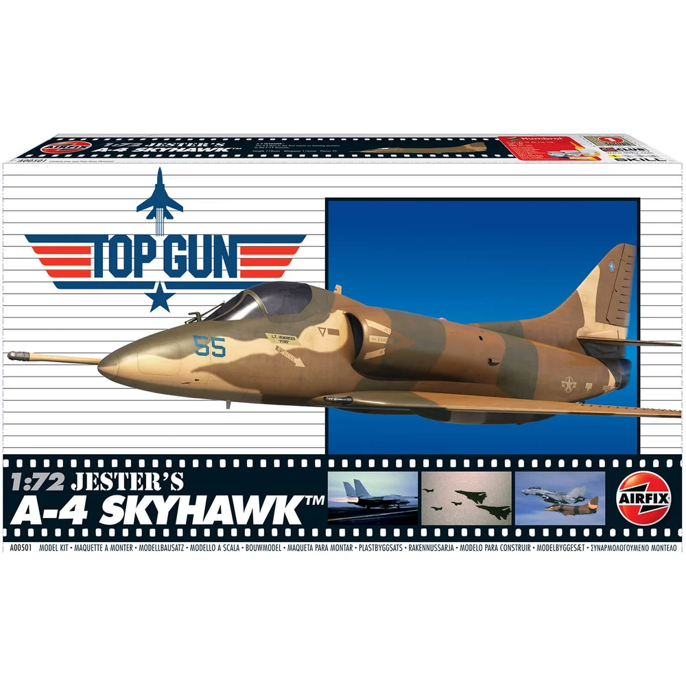 Top Gun Jester's A-4 Skyhawk Plastic Model Kit - Scale 1:72 Afbeelding 1