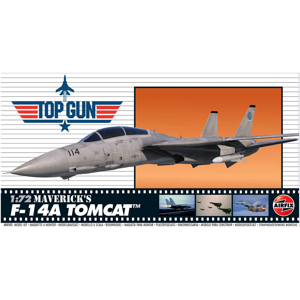 Top Gun Maverick's F-14A Tomcat Plastic Bouwpakket - Schaal 1:72 Afbeelding 1