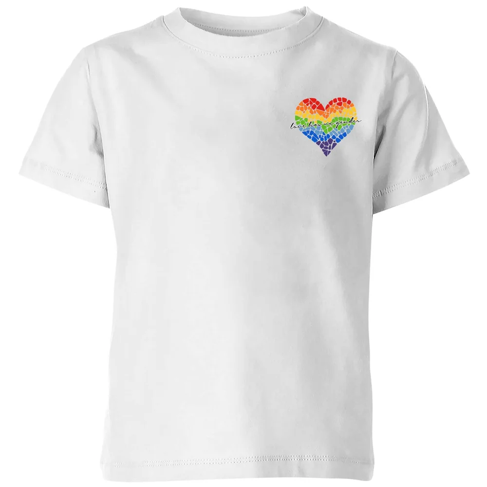 Miss Greedy Love Has No Gender Kids' T-Shirt - White - 98/104 (3-4 jaar) Afbeelding 1