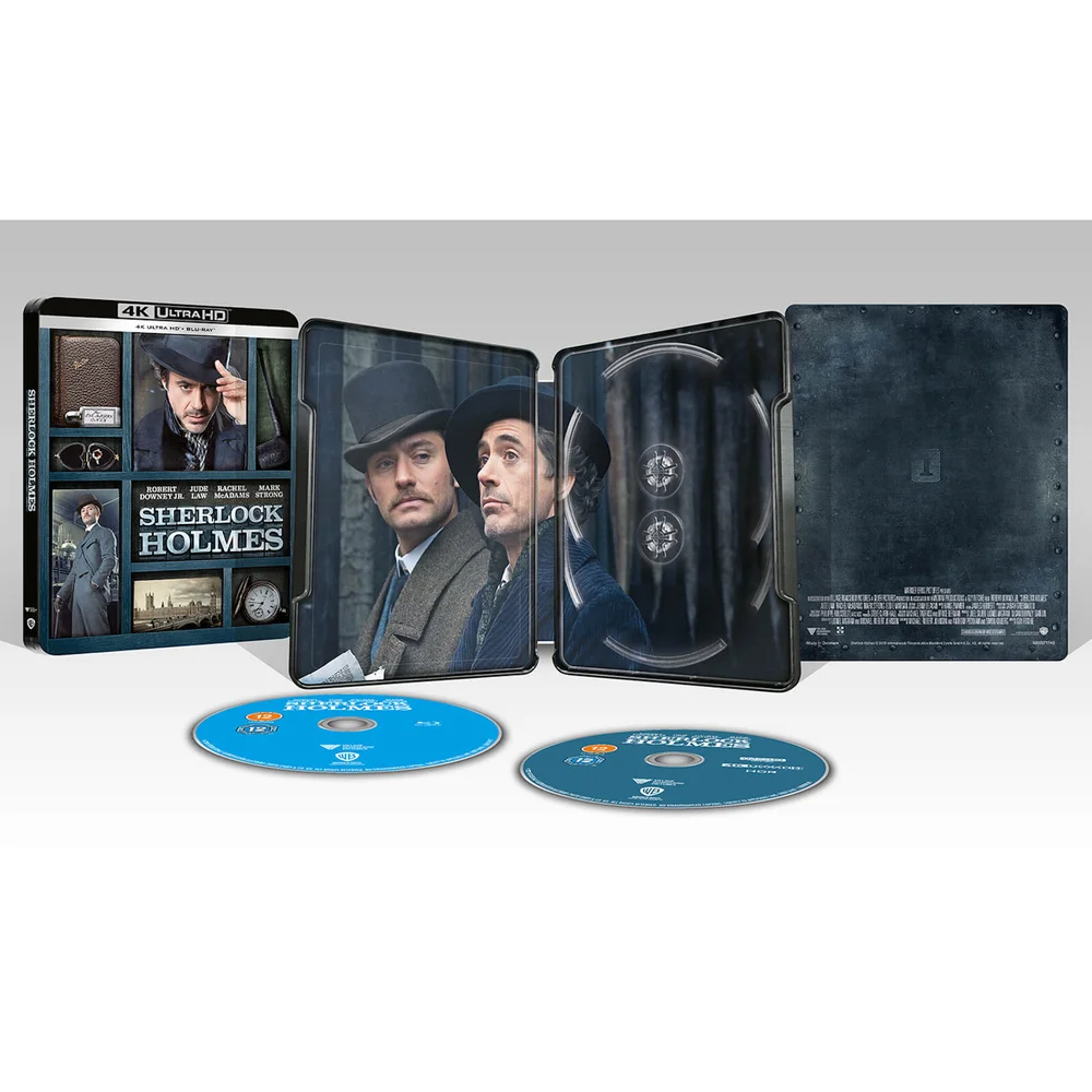 Sherlock Holmes - Zavvi Exclusive 4K Ultra HD Steelbook (Includes 2D Blu-ray) Afbeelding 1