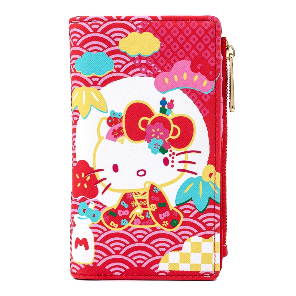 Loungefly Sanrio 60e Jubileum Hello Kitty Flap Portemonnee Afbeelding 1