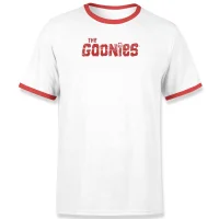 The Goonies Chunk Retro Unisex T-Shirt - Wit / Rood Ringer