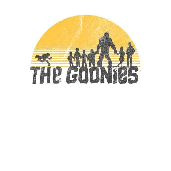 The Goonies Retro Logo Unisex T-Shirt - Wit / Zwart Ringer