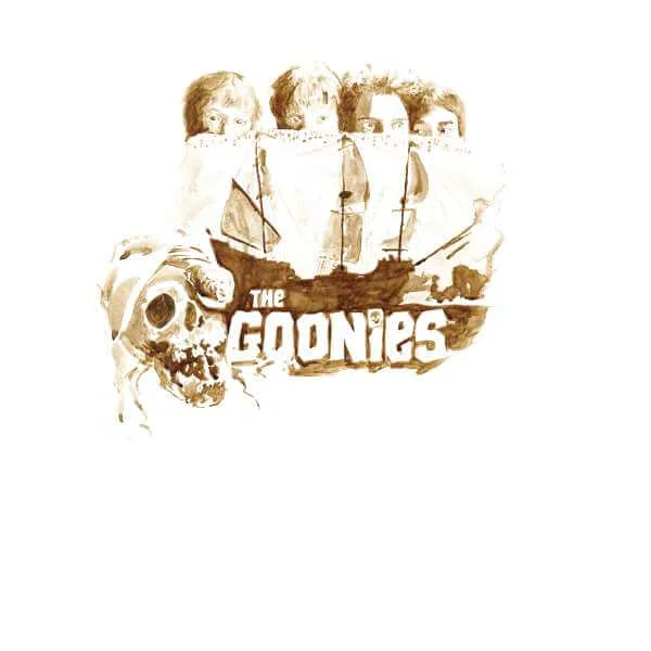 The Goonies Watercolour Men's T-Shirt - Wit