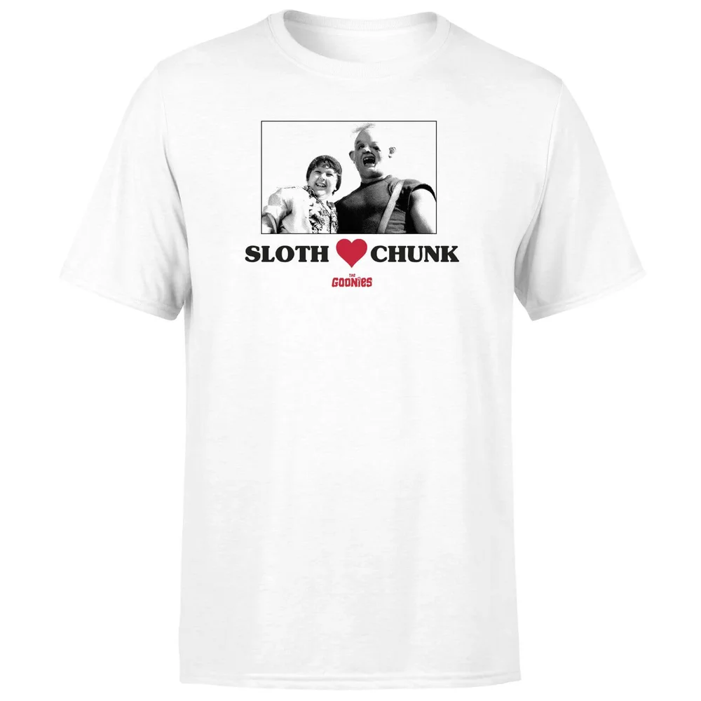 The Goonies Sloth Love Chunk Men's T-Shirt - Wit - S Afbeelding 1