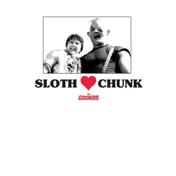 The Goonies Sloth Love Chunk Men's T-Shirt - Wit