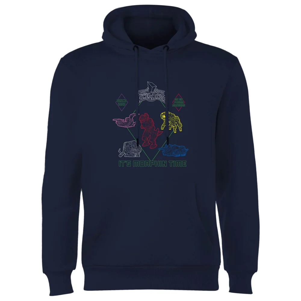 Power Rangers Dinozords Bluprint Hoodie - Blauw - S Afbeelding 1