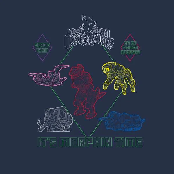 Power Rangers Dinozords Bluprint Hoodie - Blauw