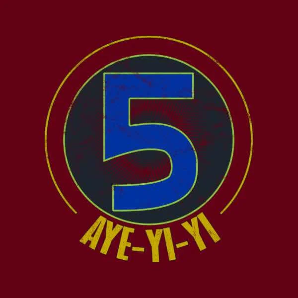 Power Rangers Alpha-5 Logo Men's T-Shirt - Bordeaux