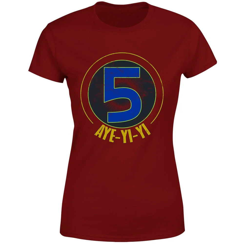 Power Rangers Alpha-5 Logo Women's T-Shirt - Bordeaux - XS Afbeelding 1
