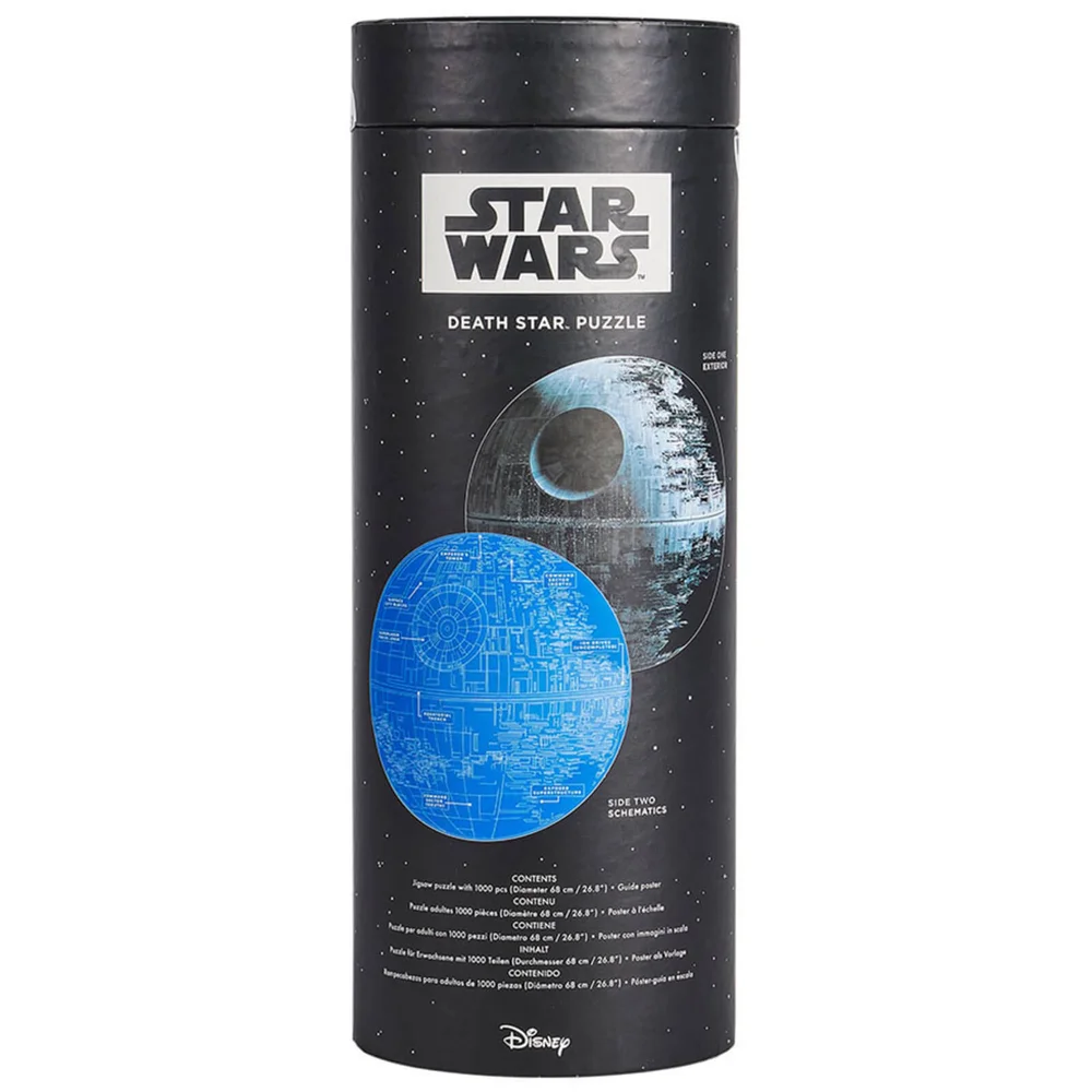 Star Wars Double-Sided Death Star 1000pc Puzzle Afbeelding 1