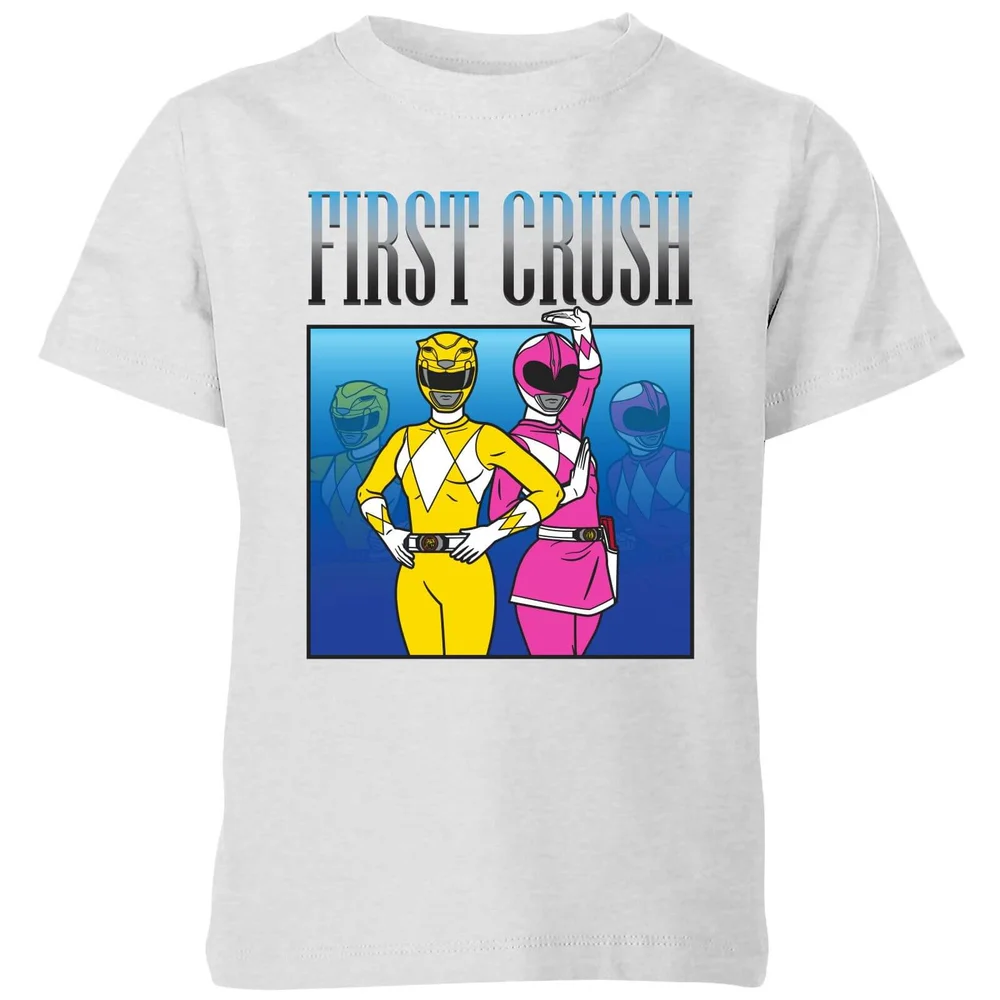 Power Rangers First Crush Kids' T-Shirt - Grijs - 98/104 (3-4 jaar) Afbeelding 1