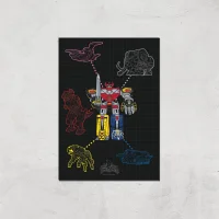 Power Rangers Megazord Giclee Print Giclee Art Print