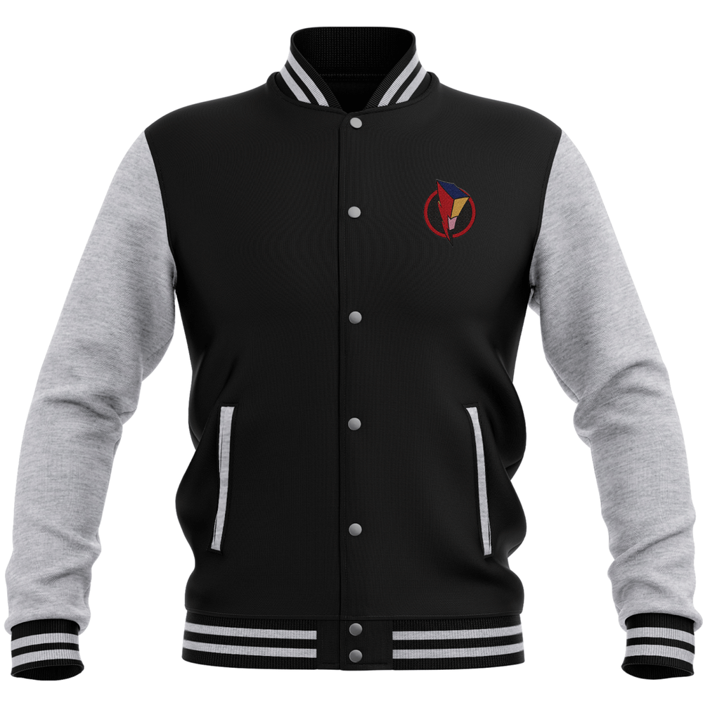 Power Rangers Bolt Patch Varsity Jacket - Zwart / Grijs - S Afbeelding 1