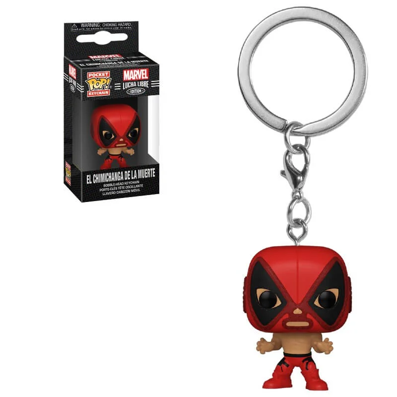 Marvel Luchadores Deadpool Funko Pop! Sleutelhanger figuur Afbeelding 1