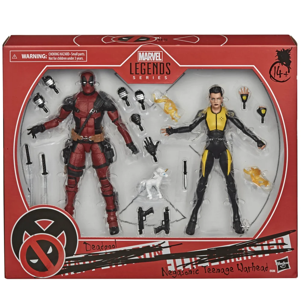 Hasbro Marvel Legends X-Men Deadpool Negasonic Teenage Warhead 2-pack Actiefiguur Afbeelding 1