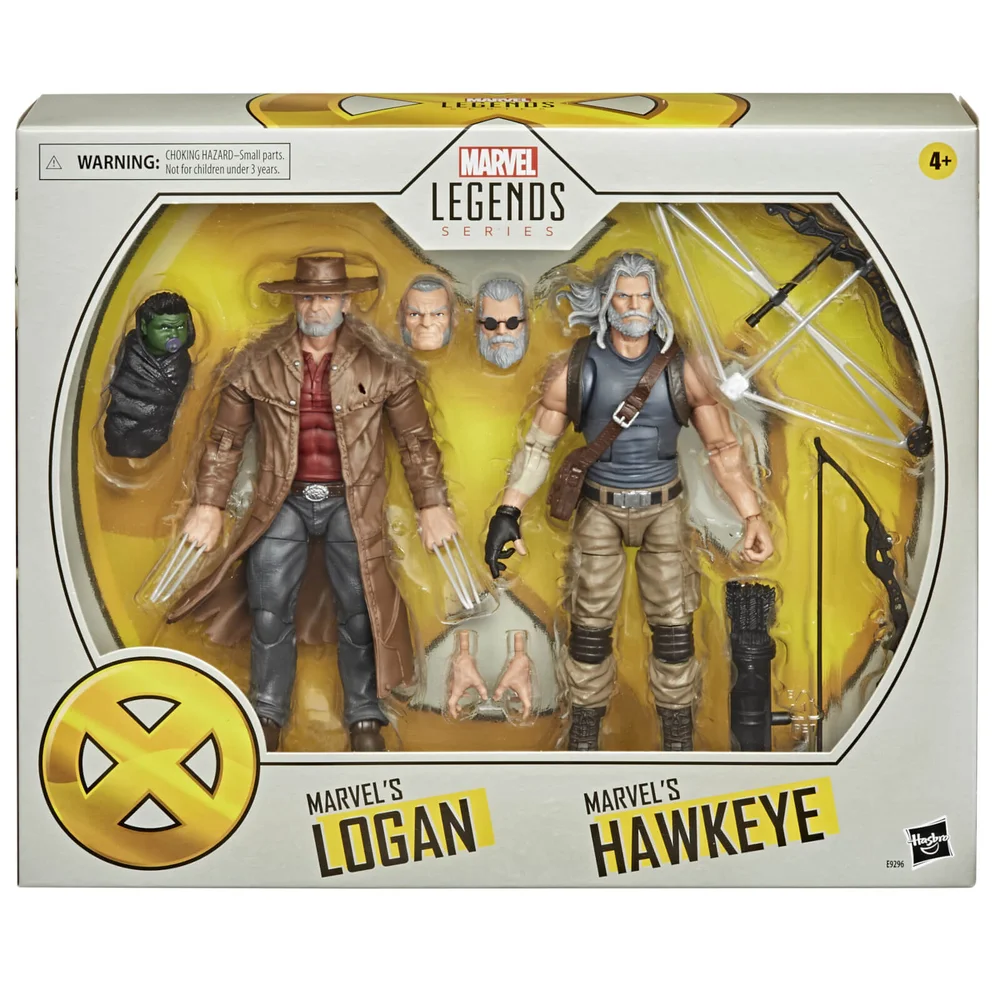 Hasbro Marvel Legends X-Men Old Logan & Hawkeye 2-Pack Actiefiguur Afbeelding 1