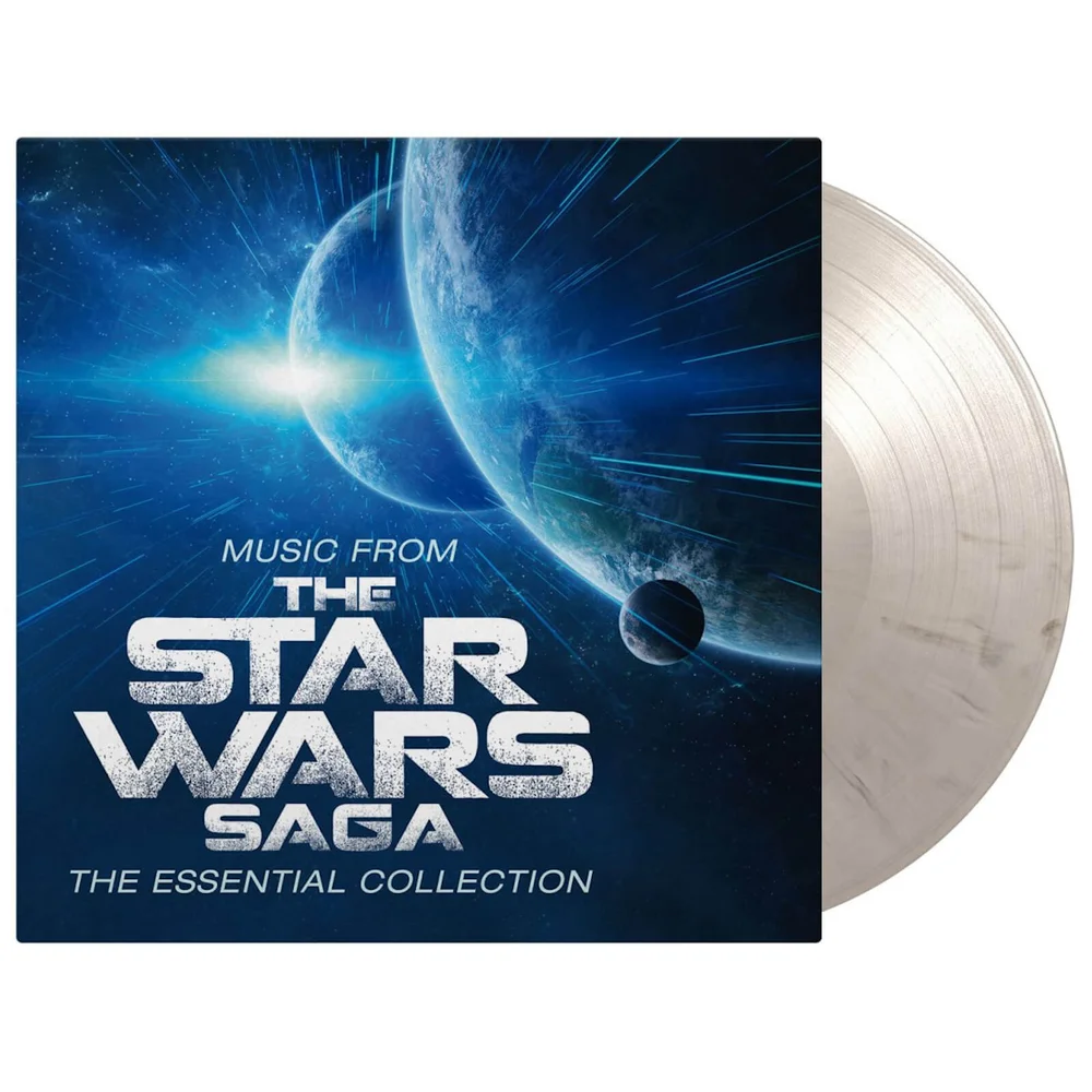 Music From The Star Wars Saga - The Essential Collection White and Black Marbeled Vinyl Afbeelding 1