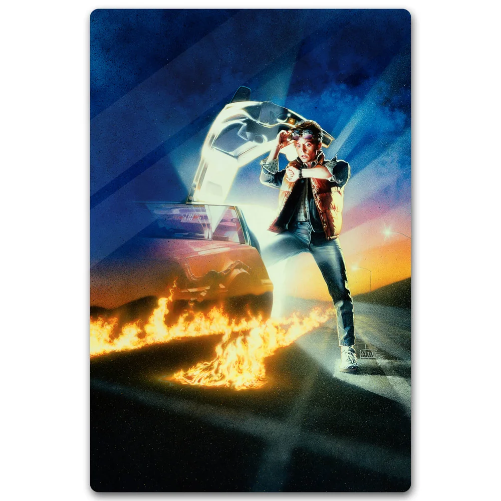 Zavvi Exclusive Limited Edition Back To The Future Metal Poster - 40 X 60cm Afbeelding 1