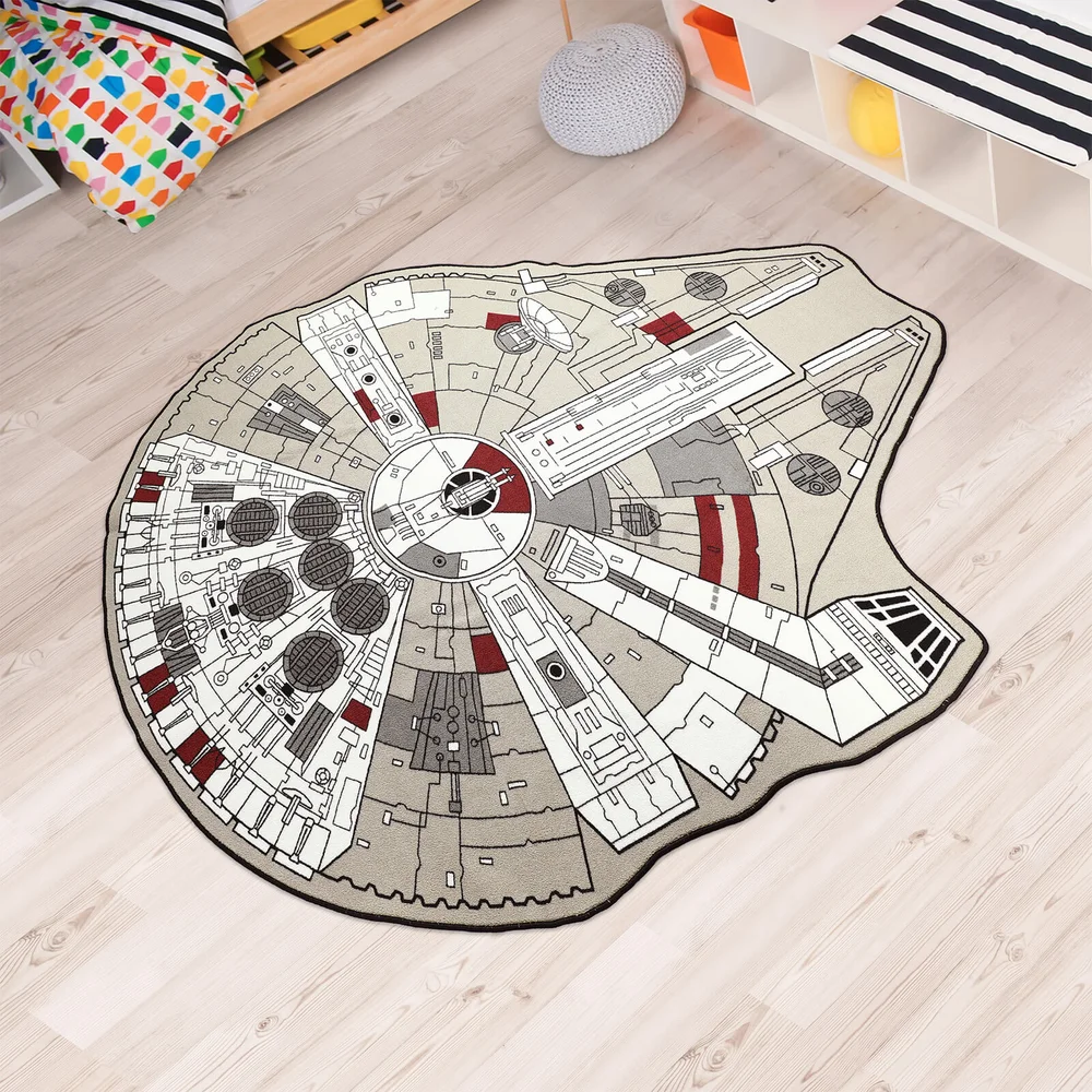 Star Wars Millennium Falcon Vloerkleed - 150 cm x 200 cm Afbeelding 1