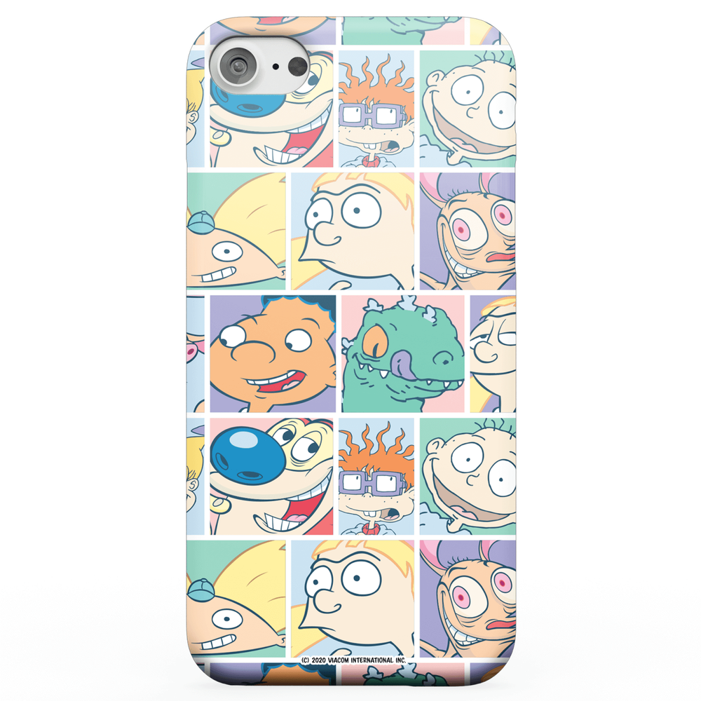 Nickelodeon Cartoon Grid Phone Case for iPhone and Android - iPhone 5/5s - Snap case - mat Afbeelding 1
