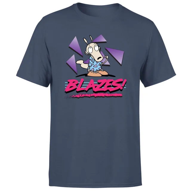 Rocko's Modern Life Rocko Blazes! Men's T-Shirt - Donker Blauw