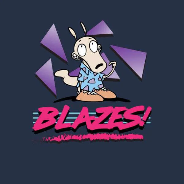 Rocko's Modern Life Rocko Blazes! Men's T-Shirt - Donker Blauw