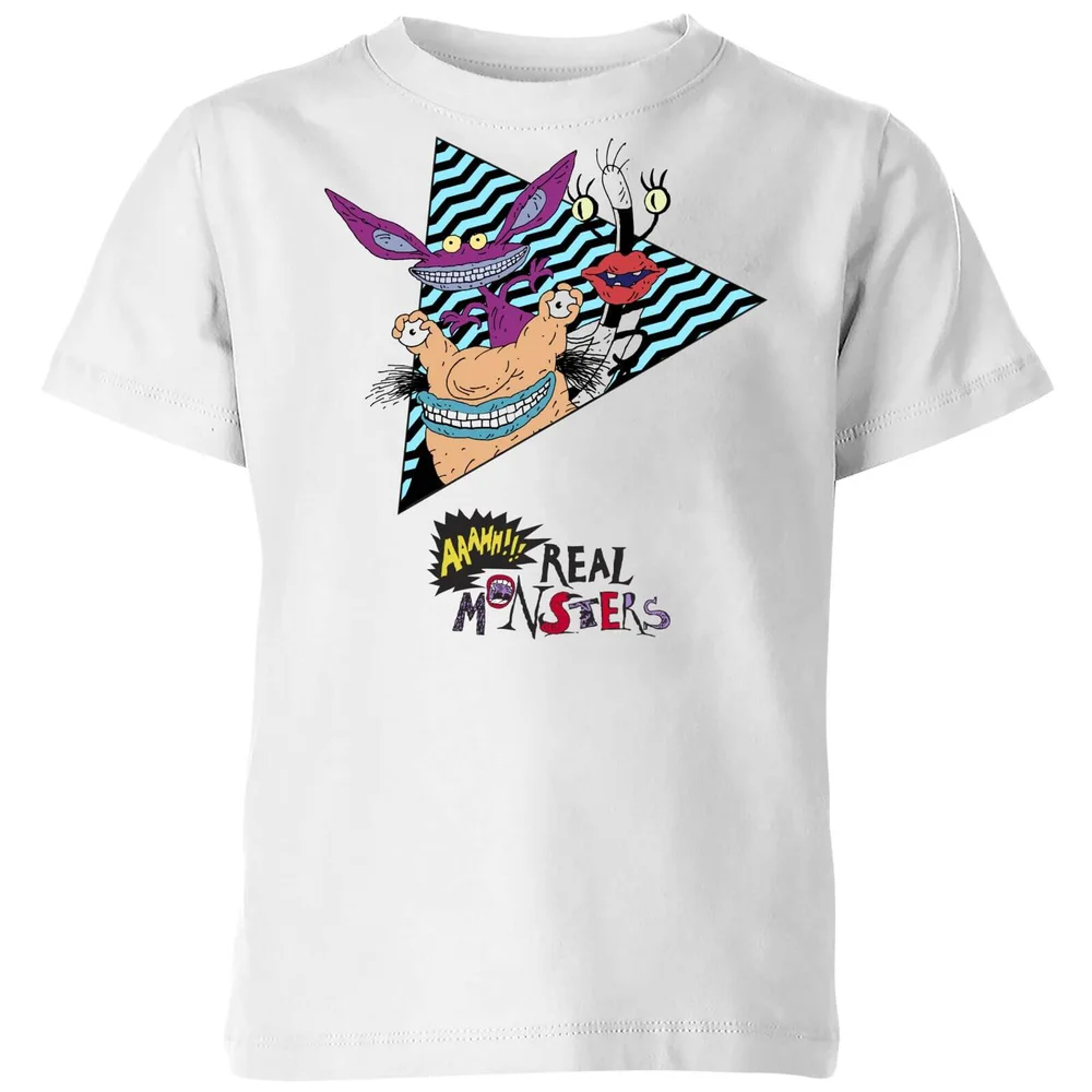 AAAHH Real Monsters Kids' T-Shirt - Wit - 98/104 (3-4 jaar) Afbeelding 1