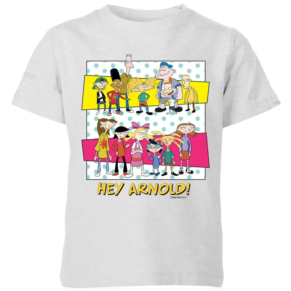 Hey Arnold Guys & Girls Kids' T-Shirt - Grijs - 98/104 (3-4 jaar) Afbeelding 1