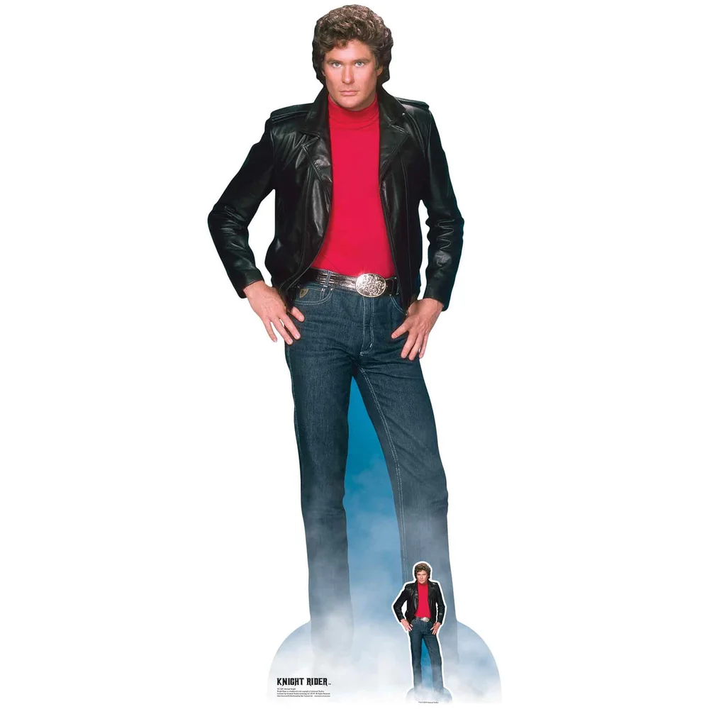 Knight Rider Michael Knight (David Hasselhoff) Oversized Kartonnen Uitknipsel Afbeelding 1
