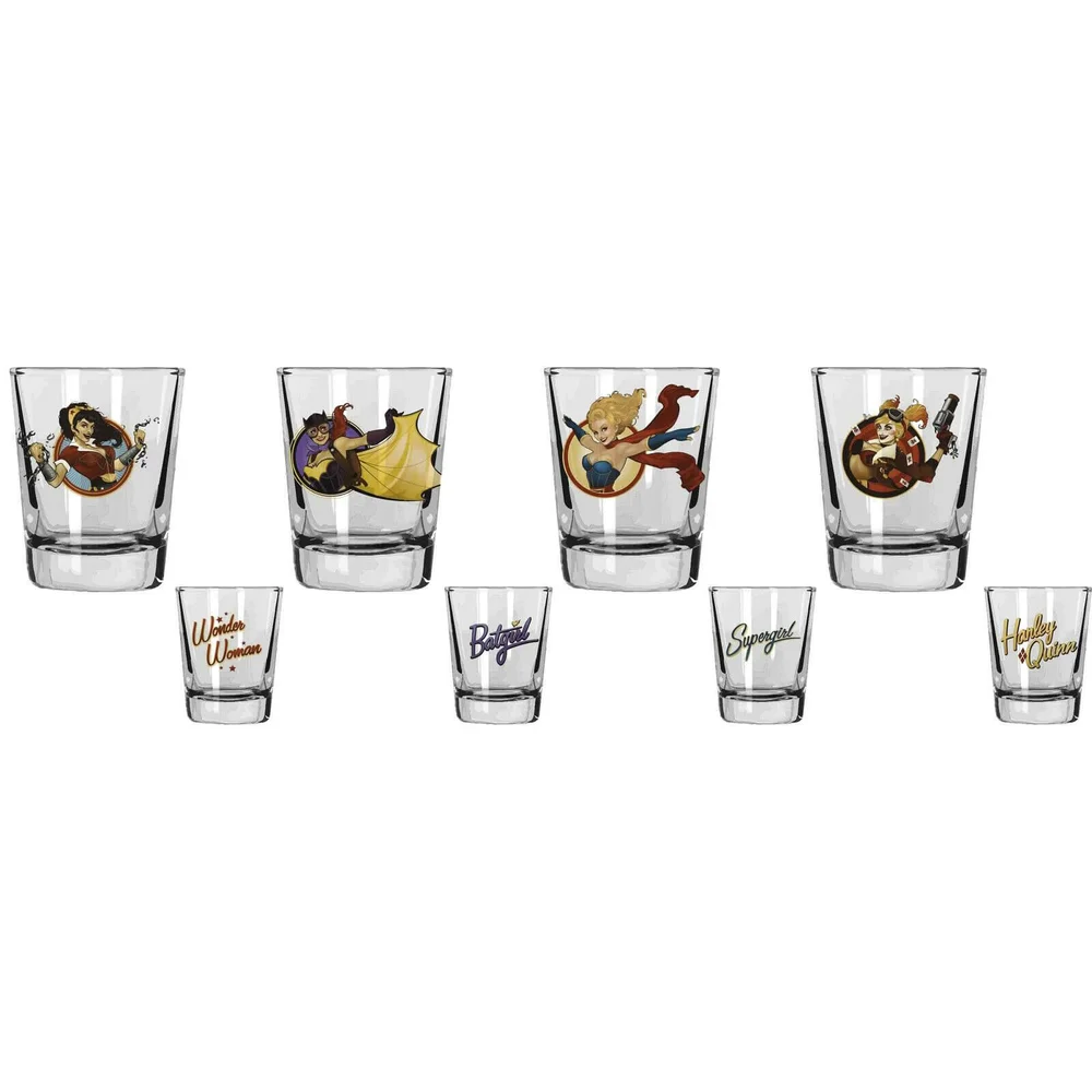 DC Comics DC Universe Borrelglaasjes set van 4 Bombshell Afbeelding 1