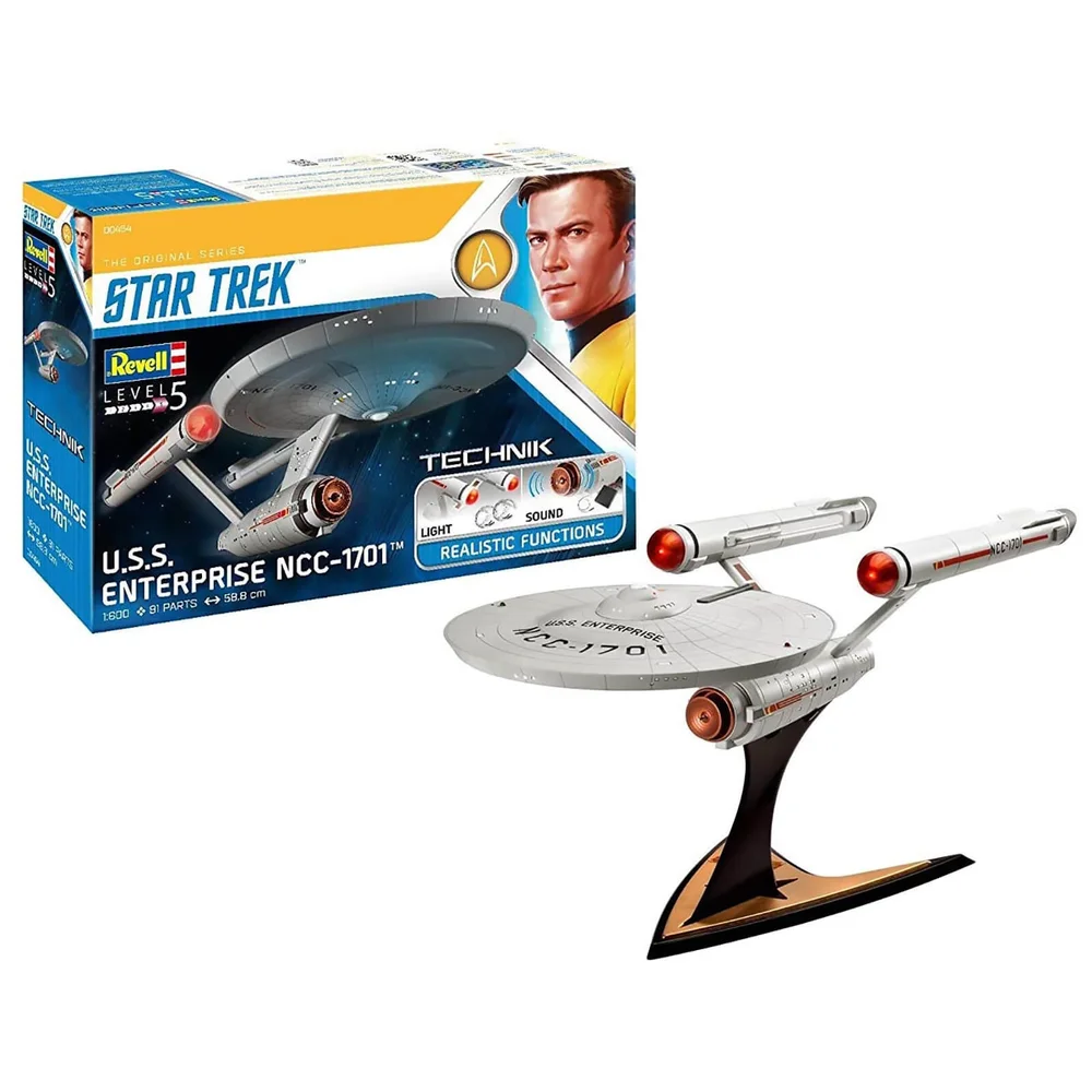 Revell Technik Star Trek USS Enterprise NCC-1701 Model (Schaal 1:600) Afbeelding 1