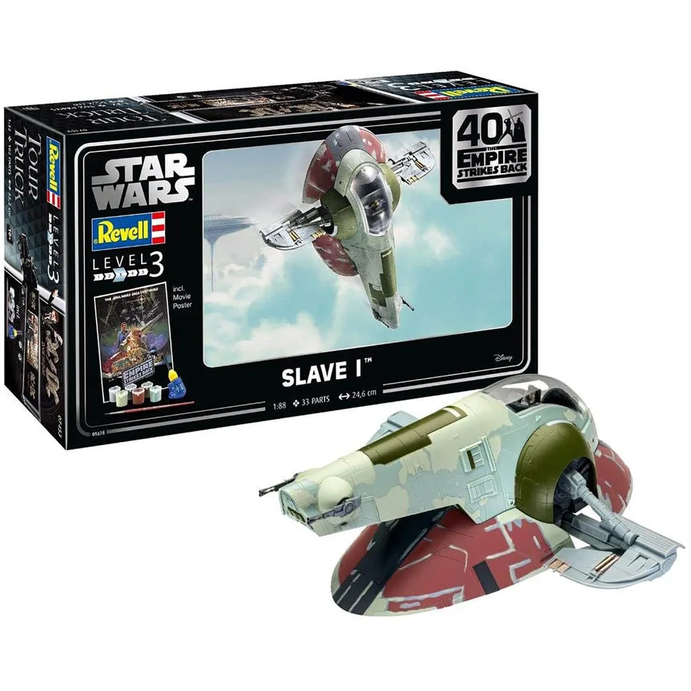 Revell Geschenkset - Slave I (The Empire Strikes Back 40e Jubileum) Model (Schaal 1:88) Afbeelding 1
