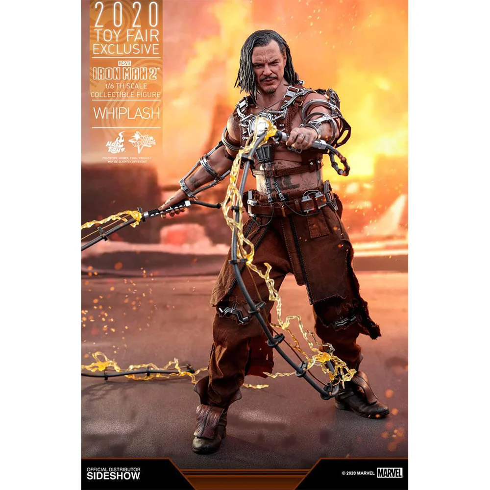 Hot Toys Marvel Iron Man 2 Movie Masterpiece Whiplash Toy Fair Exclusive Figuur 30cm Afbeelding 1