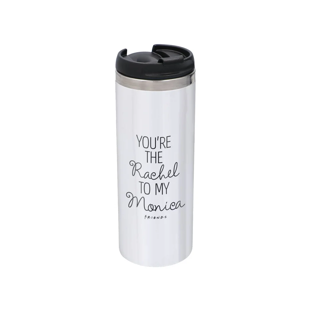 Friends You're The Rachel To My Monica Stainless Steel Thermo Travel Mug - Metallic Finish Afbeelding 1