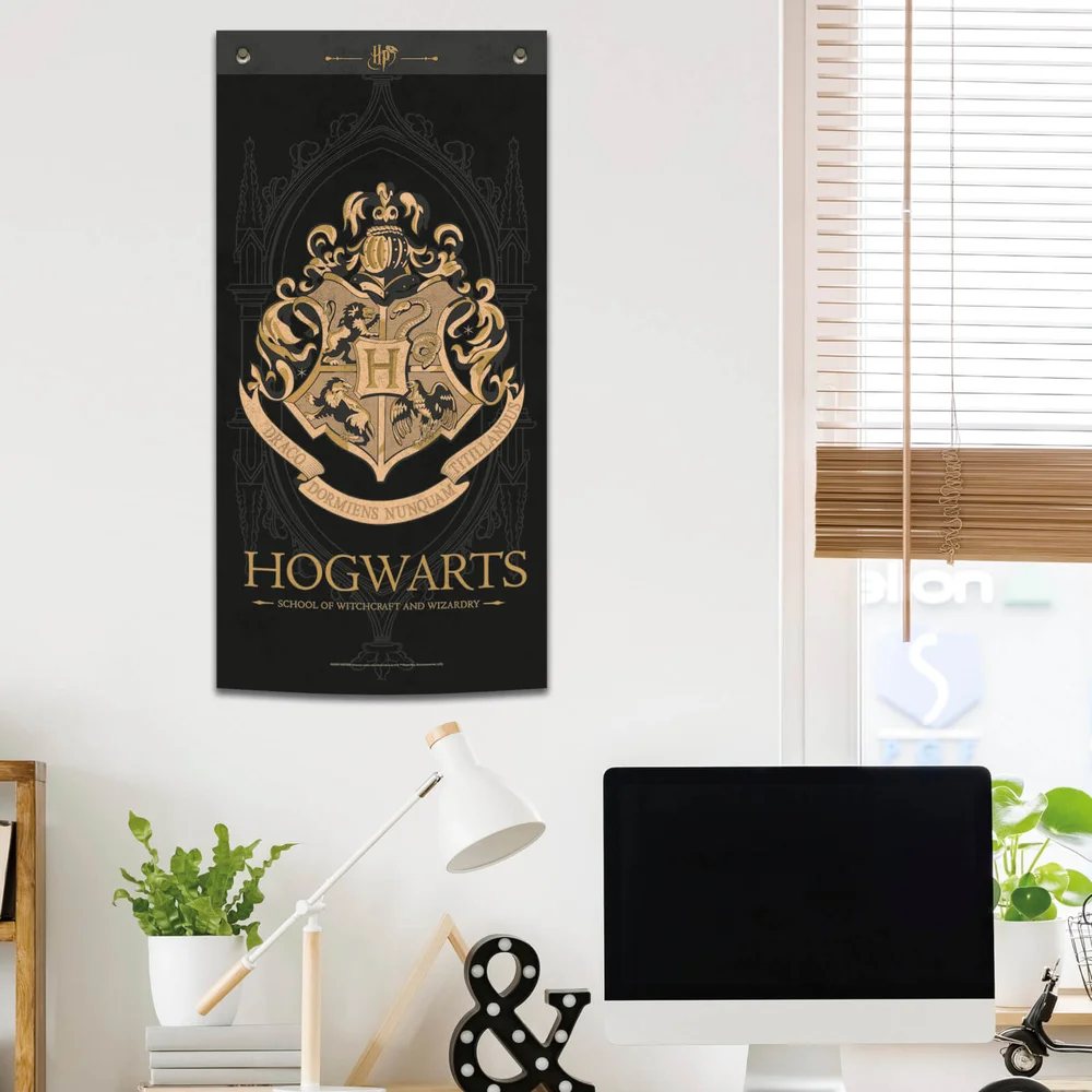 Harry Potter Zwarte Zweinstein Muur Banner Afbeelding 1