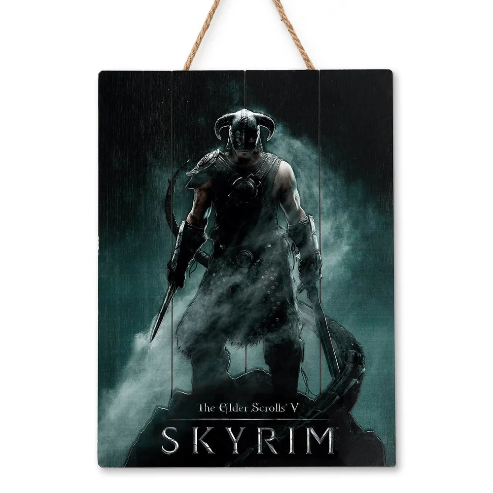 Arts Collector Skyrim Dragonborn Houtsnijwerk - Limited Edition Afbeelding 1