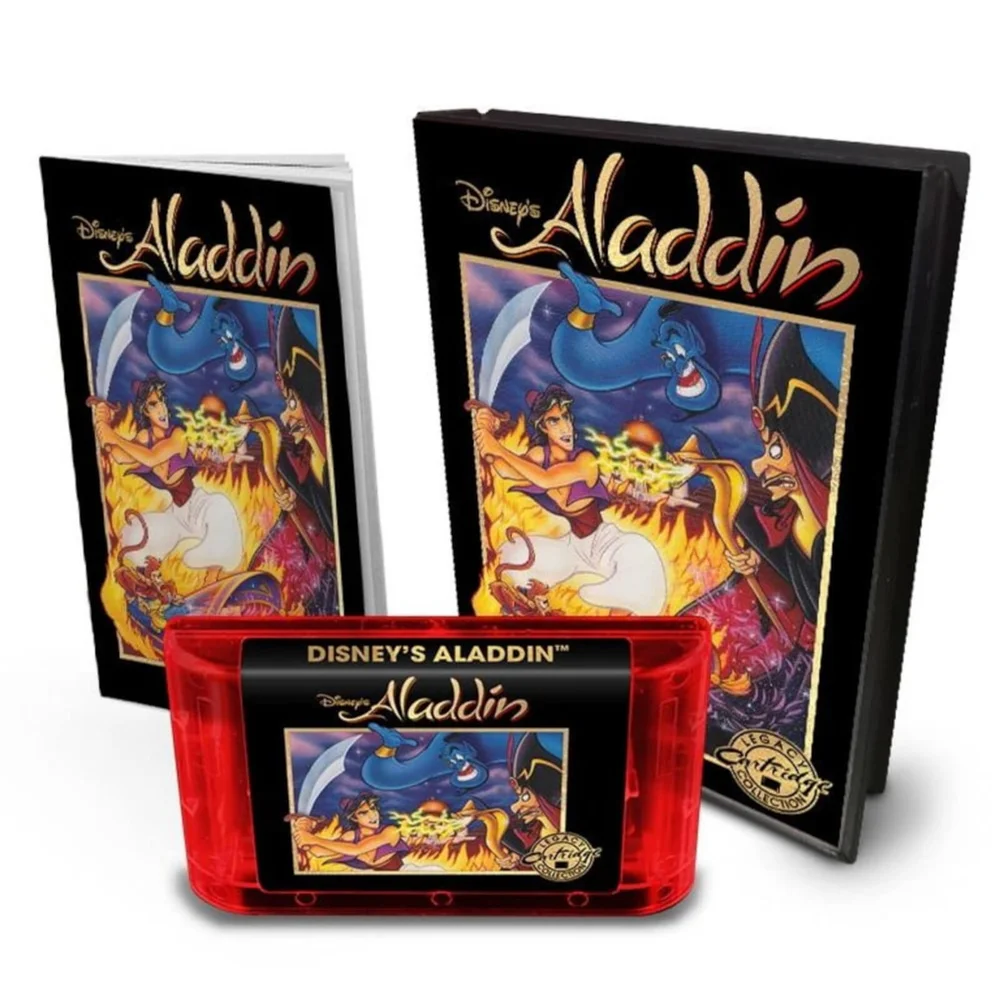 Aladdin Legacy Cartridge - Sega Genesis (US Cartridge) - Exclusief in UK en EU Afbeelding 1