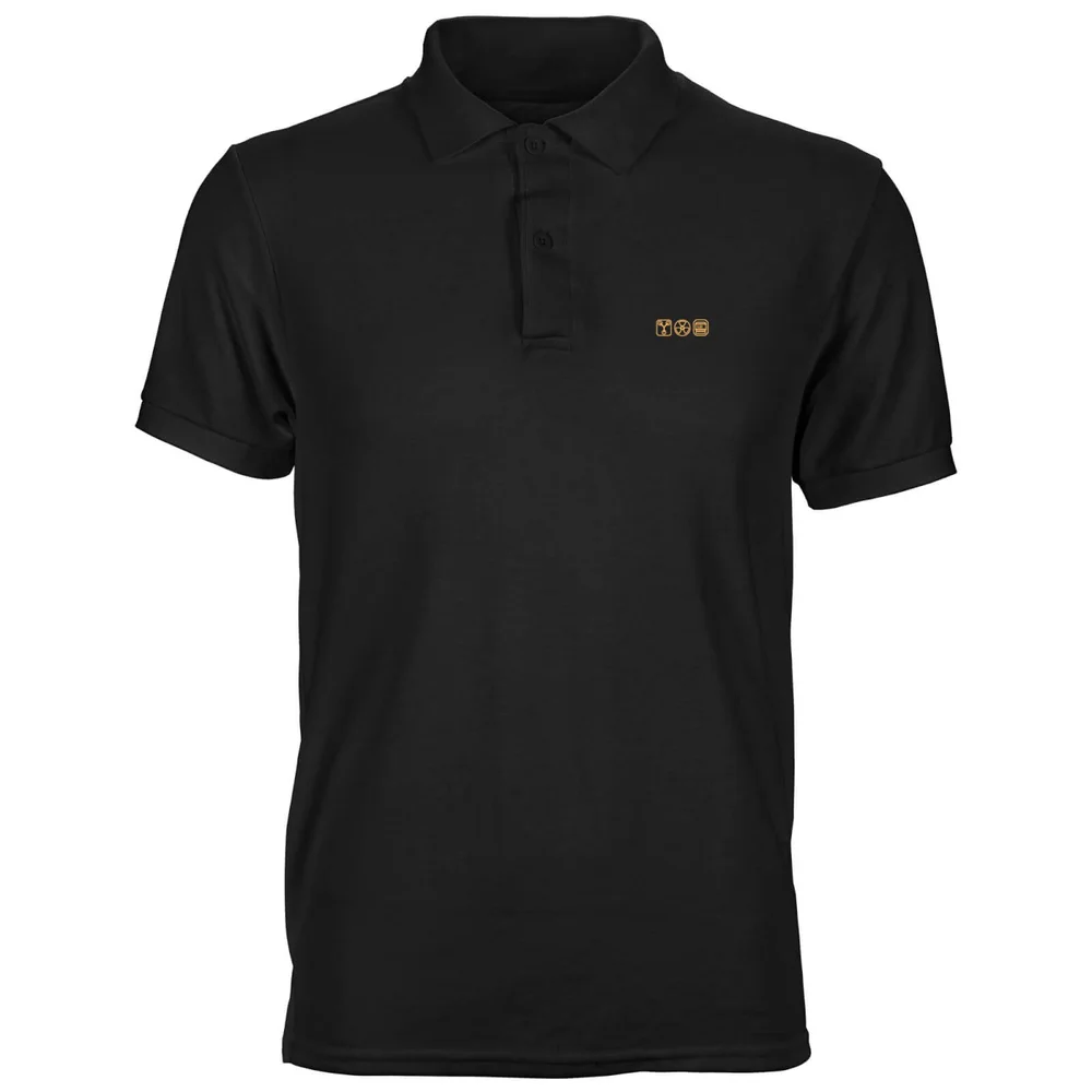 Back To The Future Icons Unisex Polo - Black - S Afbeelding 1