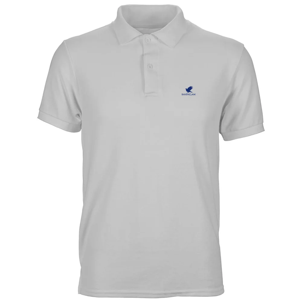 Harry Potter Ravenclaw Unisex Polo - White - S Afbeelding 1