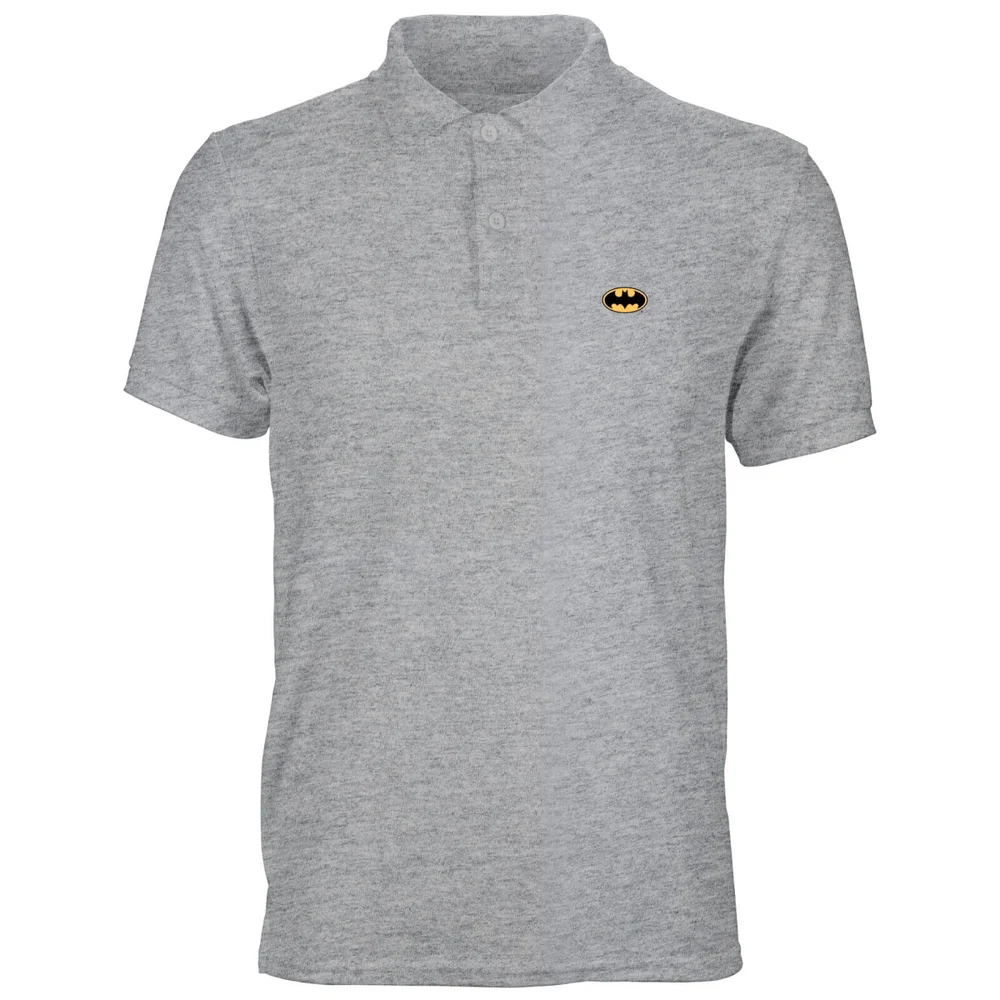 DC Batman Unisex Polo - Grey - S Afbeelding 1