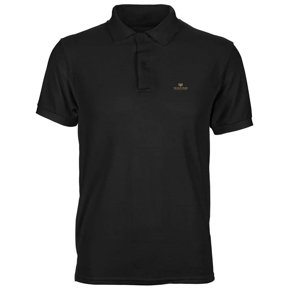 DC Batman Wayne Industries Unisex Polo - Black - S Afbeelding 1