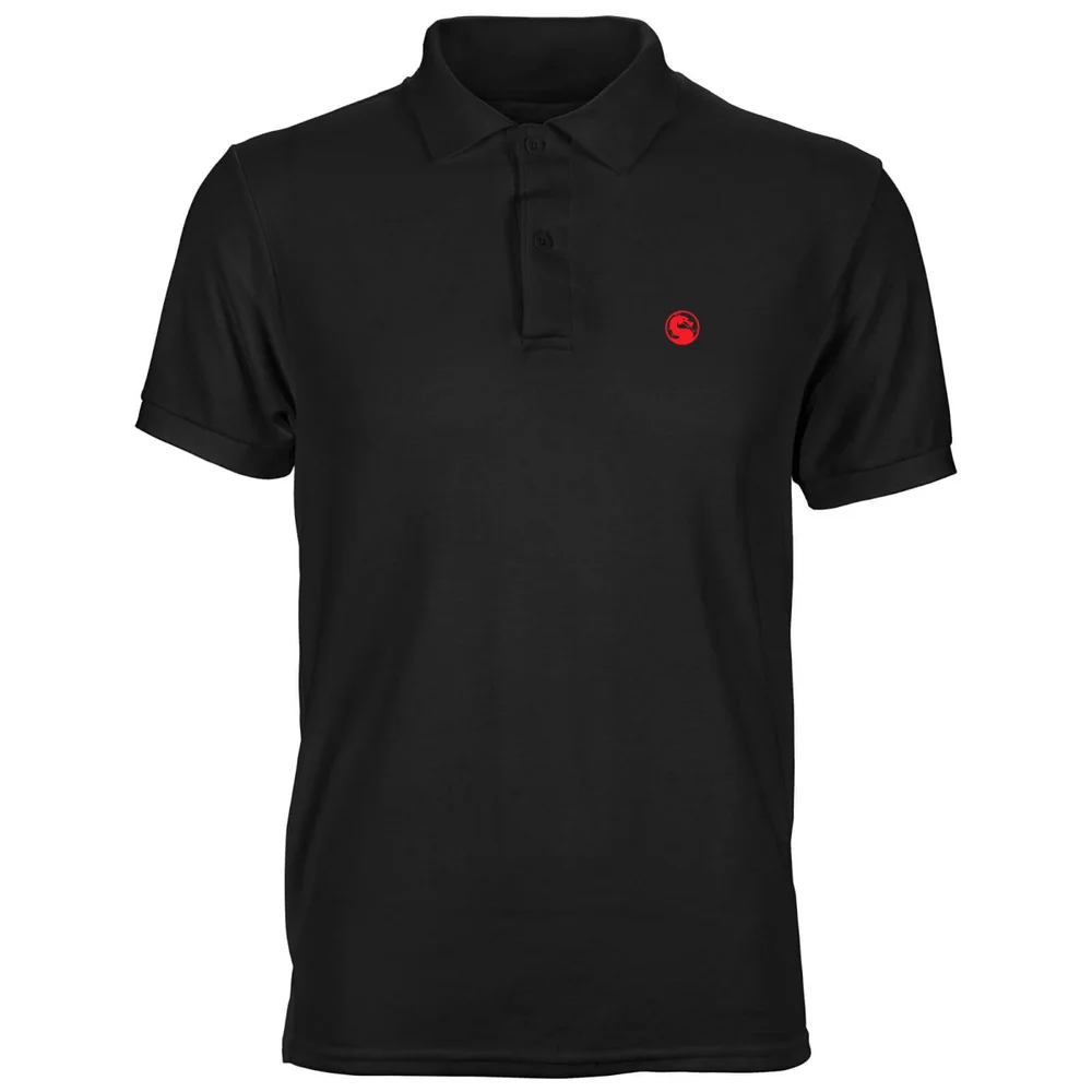 Mortal Kombat Unisex Polo - Black - S Afbeelding 1